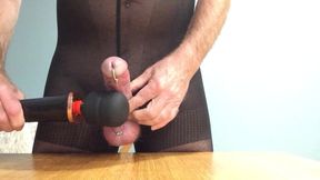Tights and vibrator