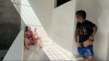 Stepbrother catches naughty stepsister masturbating