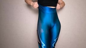 pawg in spandex leggings wiggles her ass in your face