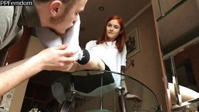 new petite princess tris foot and socks worship femdom first time
