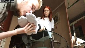 new petite princess tris foot and socks worship femdom first time