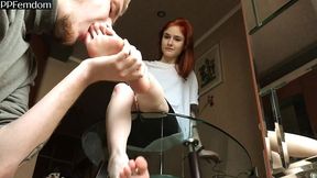 new petite princess tris foot and socks worship femdom first time