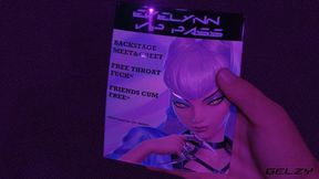 Evelynn Pressed Against Wall and Face Fucked at the Backstage