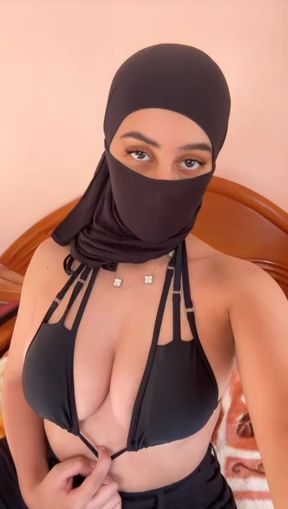 Those Tits Are Muslim. That Face Is Arab. That Hijab Can't Hide Her Dirty Boob Fetish Anymore