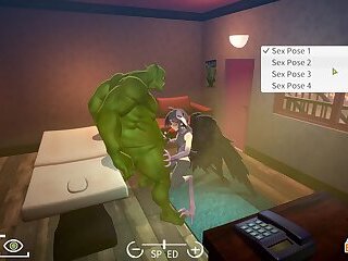 EP9: Fucking Ava Against the Wall (Sex Pose 4) - Orc Massage