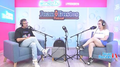 Busty Colombian MILF floods the set squirting hard while fucking her juicy pussy