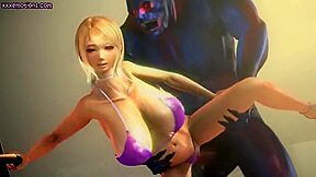 Animated Blonde Gets Mouth Fucked