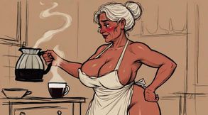 Ai Matures in Kitchens with Big Tits