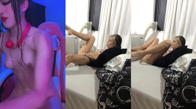 Two skinny Latinas squirt on their butts while fingering their pussies