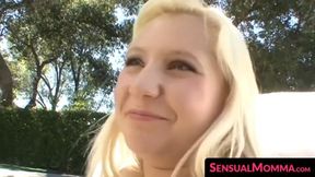 Sweet teen's stepmom seduces with sensual touch and oral&#x1F61C; pleasure