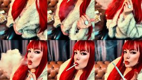 He caught me smoking alone on the couch - Audible Inhales and exhales - Virginia slims 120