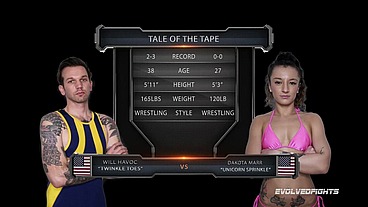 Dakota Marr vs Will Havoc Mixed Wrestling