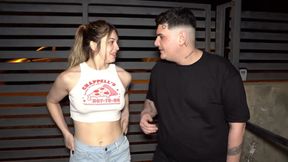 Girlfriend, It Doesn't Fit in My Mouth! Keila Bassi &amp; Yael Stc Share a Lucky Old Man's Huge Cock