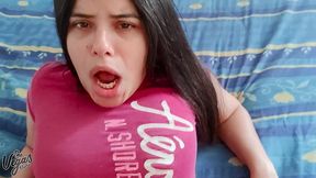spontaneous bed fuck: foot tease, deep pov blowjob, clit rubbing, hard missionary orgasm, cowgirl ride & facial cumshot - selena vega real amateur