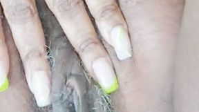 Dat grey hair pussy in ya face after cumming