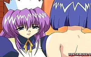 Two lesbians hentai fingering wetpussy and grinding big
