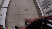 Spontaneously jerked off my thick cock while changing in the locker room of a public bathhouse.