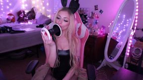 ASMR Sexy Bunny Girl Nibbles and Licks Your Ears sfw