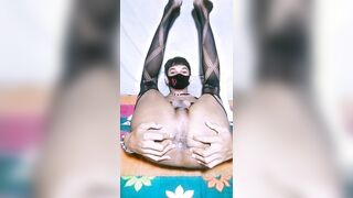 Just a Furry Femboy with a Fairy Cut Posing in Fishnets 7 minute