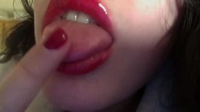 Sultry Lipstick Seduction