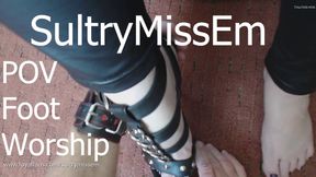 POV foot worship