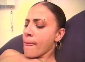 Light skin ebony pounded hard after taking lingerie off