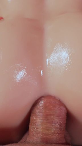 Key moment from "A perverted girl next door asked to fuck the doll, imagining that it was her. Tantaly"