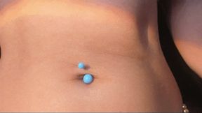 Dangle Blue Belly Rings (HD) WMV
