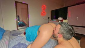 POV Doggystyle and Cowgirl Amateur Couple Orgasm