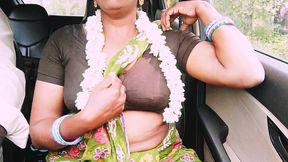 villege aunty cheating husband try to fucking engh boy. car sex. telugu dirty talks.