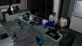 3D BBW slut mature milf cheating with her boss in the office