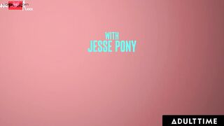 ADULT TIME - Salacious Stunner Jesse Pony DROOLS OVER LONG PENIS POUNDING From Will Pounder