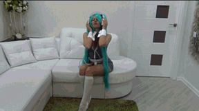 Lory cosplay masturbation with headphones b