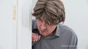 Old Goes Young - Naughty hottie gets caught red-handed