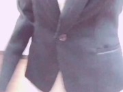 【オナニー記録】スーツ姿でおもちゃを当てて..大手メーカー勤務OL/リクエスト応[Masturbation record]use toy/ wearing suit /Working at a maj