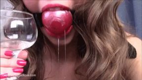 * 854x480p * Big Ball Gag Makes Me Drip Drool -Mp4