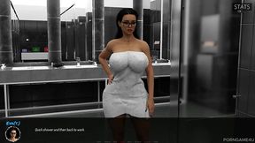 busty doctor wife caught in men s shower risky anal quickie with husband at hospital - medical special care - day 5 - by 10ki