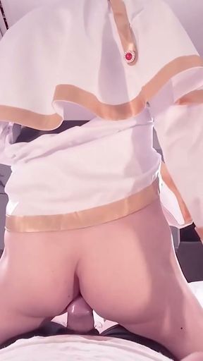Cute Frieren Cosplayer get Fucked, Asian hentai cosplay 11   Clip 1