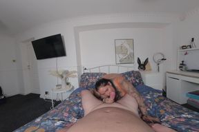 Cock Sucking Queen Does VR Blow Job!