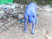 I Transformed Myself Into An Blue Alien... / Bodypaint / Naked Body Art #1