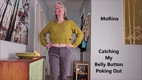 Catching My Belly Button Poking Out - MoRina accidental exposure belly button fetish roleplay (mobile vers)