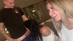 Josie Jaxxon and her tattooed friend get their pussy and assholes stretched while playing Mario Kart
