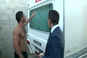 guy In Trailer Park receives His cock Milked Hard And Then nail A Tushy unfathomable
