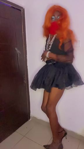 Long Black Cock Under the Little Black Dress