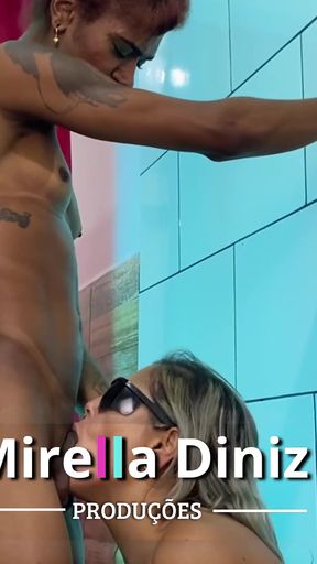 A Very Hot Fuck with Two Women Getting Fake Tans