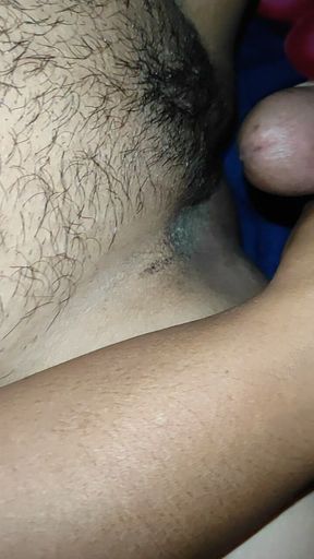 Friend's Wife Sharing Bed and Shy During Handjob and Finally Insert Bully Dick in Horny Pussy