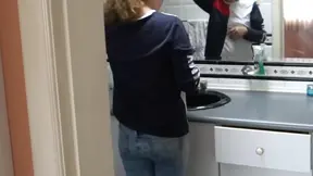 Stepmom's first public masturbation and jerk off