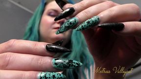 Mesmerised by my long nails