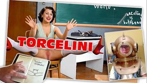 TORCELINI. School. Geography lesson 2. Continents. nude teacher. FULL