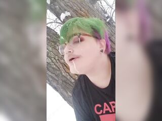 Punk Trans Hunk Outdoor Winter Dream Oral-job